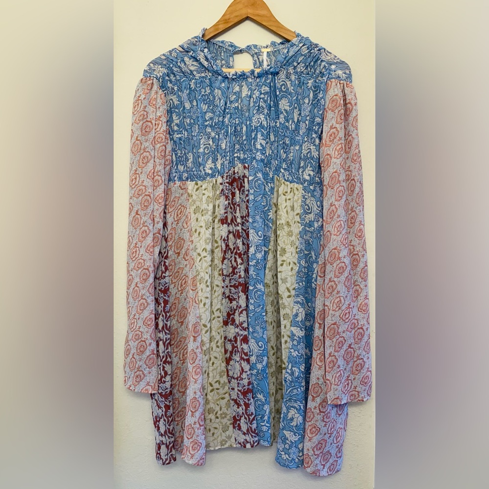 Free People Merrie Mix Print Tunic - Picture 2 of 8
